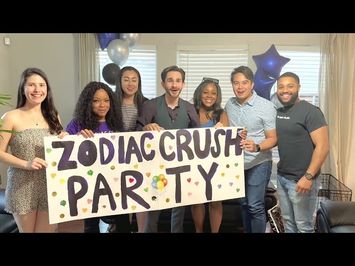 Surprising a Watch Party of our Movie Full Vlog! Zodiac Crush Movie Cast