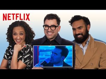 Dan Levy, Ruth Negga, and Himesh Patel React to Scenes from Good Grief